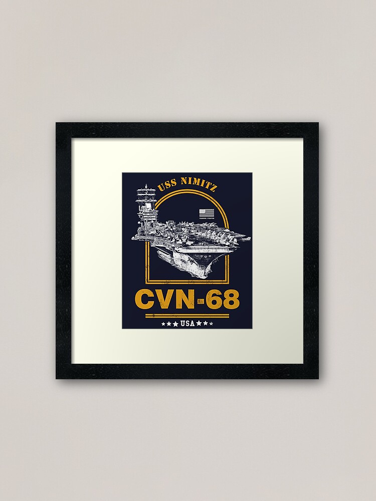 Alternate view of CVN-68 USS Nimitz Framed Art Print