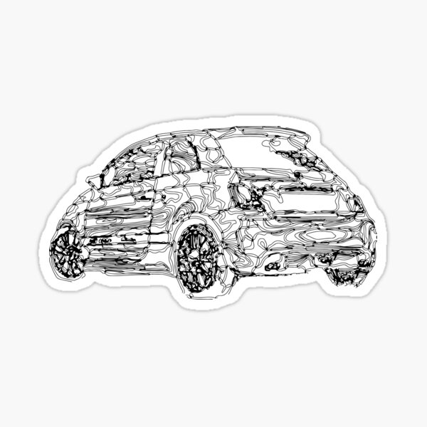 Abstract Graphics Stickers Kit for Fiat 500 ABARTH Racing