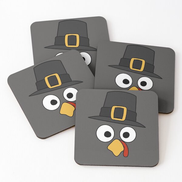 Item preview, Funny Turkey Face With A Pilgrim Hat designed and sold by cartoonice.