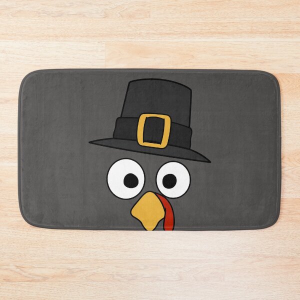 Item preview, Funny Turkey Face With A Pilgrim Hat designed and sold by cartoonice.