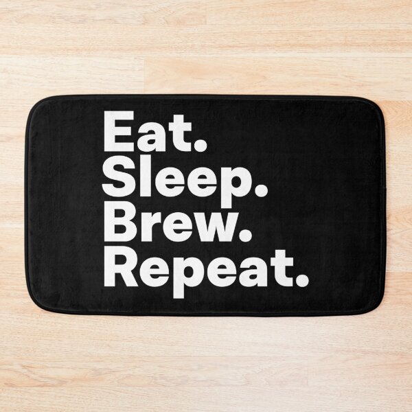 Item preview, Eat Sleep Brew Repeat designed and sold by teesaurus.