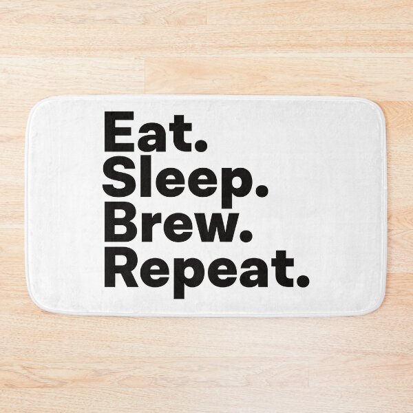 Item preview, Eat Sleep Brew Repeat designed and sold by teesaurus.