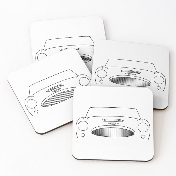 Item preview, Austin-Healey 3000 classic car outline graphic (black) designed and sold by soitwouldseem.
