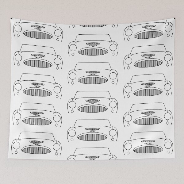 Item preview, Austin-Healey 3000 classic car outline graphic (black) designed and sold by soitwouldseem.
