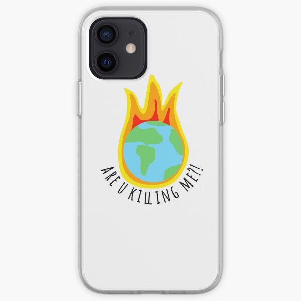 Klimawandel-Aufkleber Tötest du mich ?! iPhone Flexible Hülle