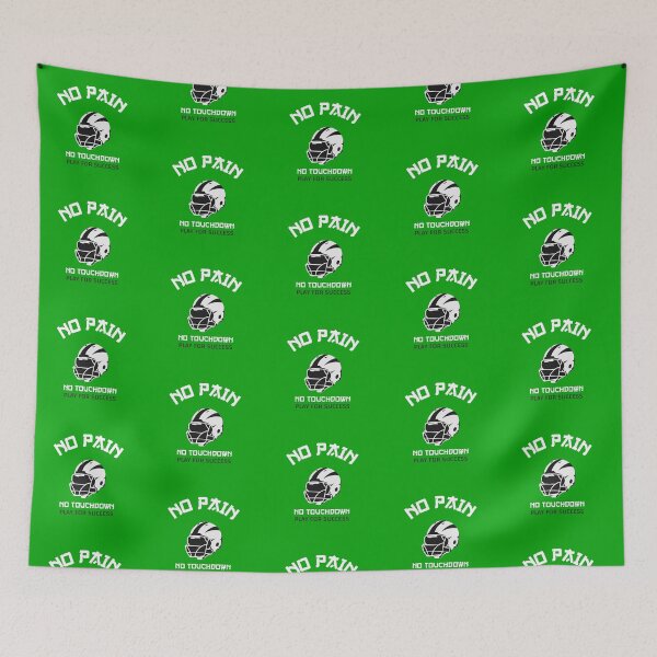 Item preview, NO PAIN NO TOUCHDOWN FOOTBALL DESIGN designed and sold by ER-DESIGNS.