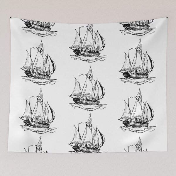 Item preview, Sail Ship (black and white) designed and sold by timothybeighton.