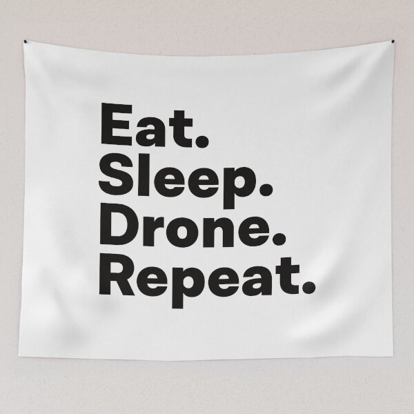 Item preview, Eat Sleep Drone Repeat designed and sold by teesaurus.