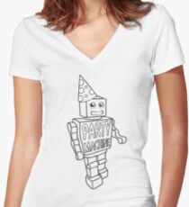 Party Machine Women's Fitted V-Neck T-Shirt