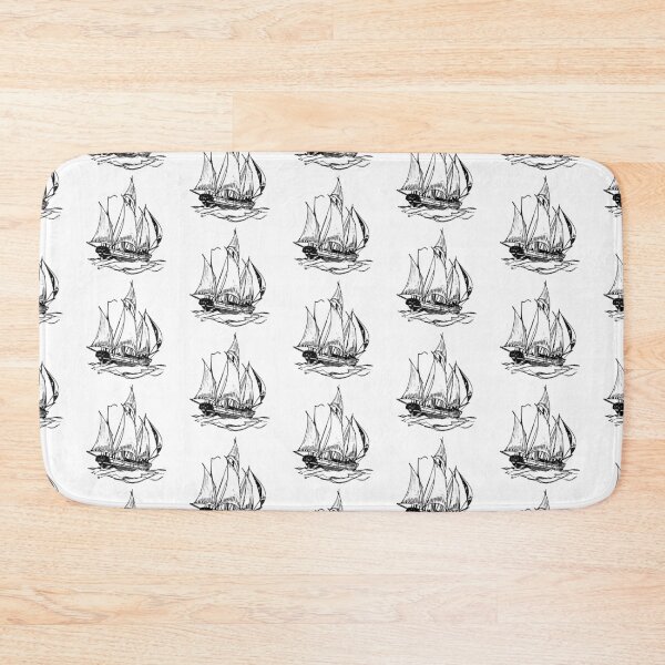Item preview, Sail Ship (black and white) designed and sold by timothybeighton.