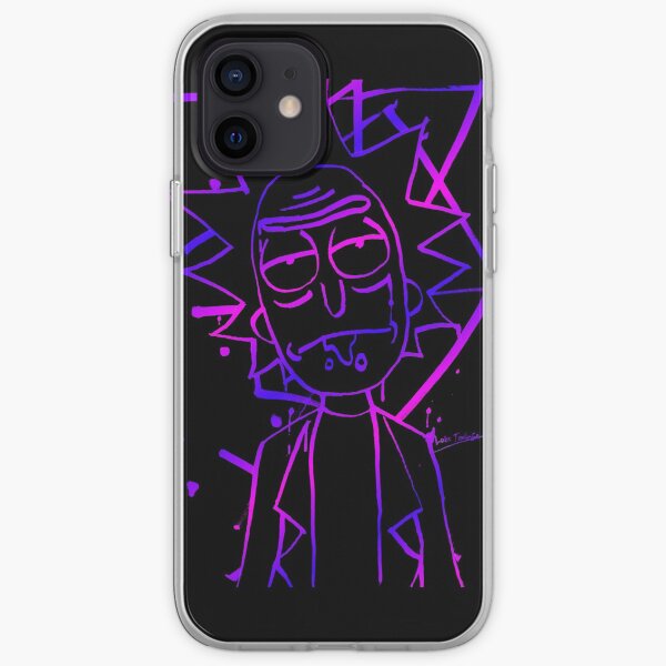 Rick - Ink (neon purple) iPhone Soft Case