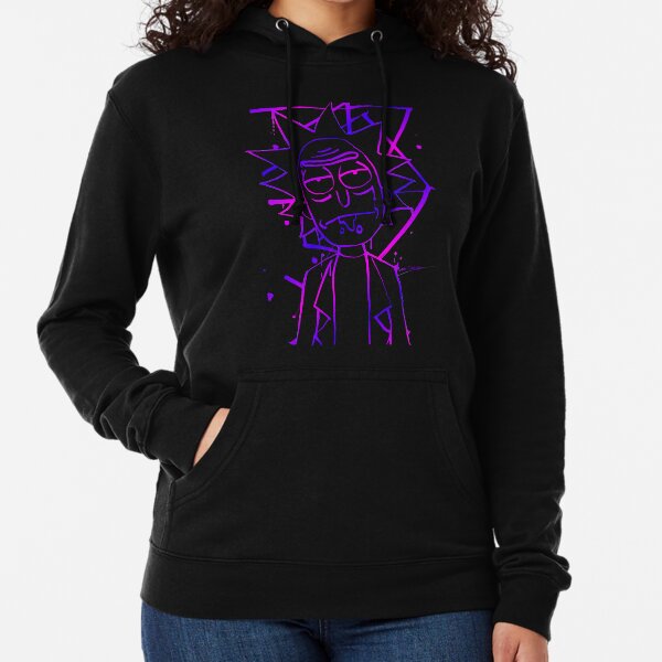 Rick - Ink (neon purple) Lightweight Hoodie