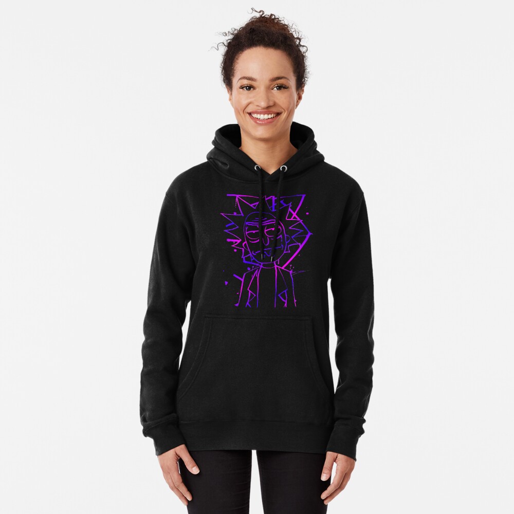 Rick - Ink (neon purple) Pullover Hoodie