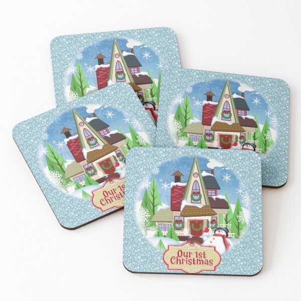 Item preview, Our First christmas designed and sold by Wonderful world of whimsical Art of yesteryear and today .