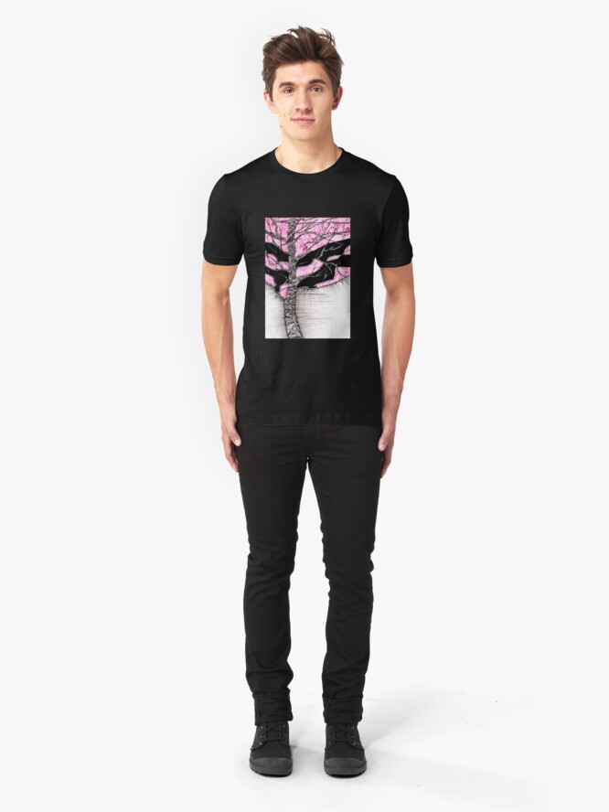 Alternate view of A tree in a storm - faith and truth Slim Fit T-Shirt