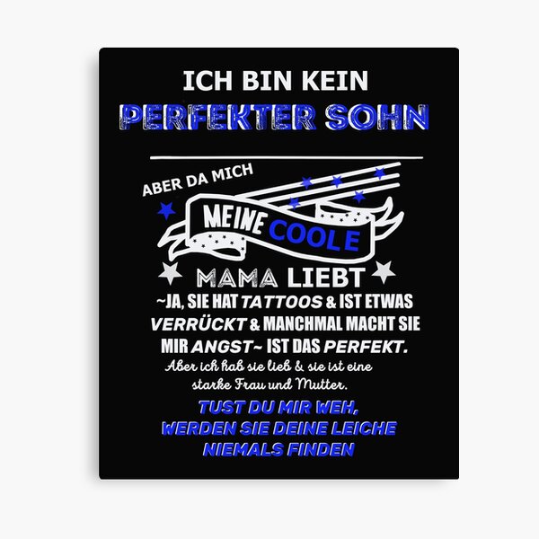 Wunderbarer Tochter Mutter Spruch Leinwanddruck Von Myriala Redbubble