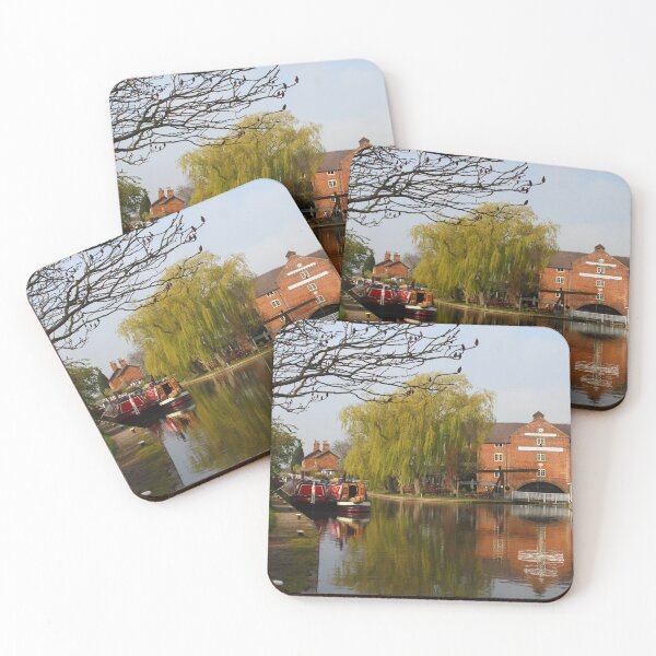Item preview, Historic Working Narrowboats Mountbatten and Jellicoe moored at Shardlow designed and sold by Jo Lodge.