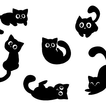 Artwork thumbnail, Black Cat Stamp by ellenent