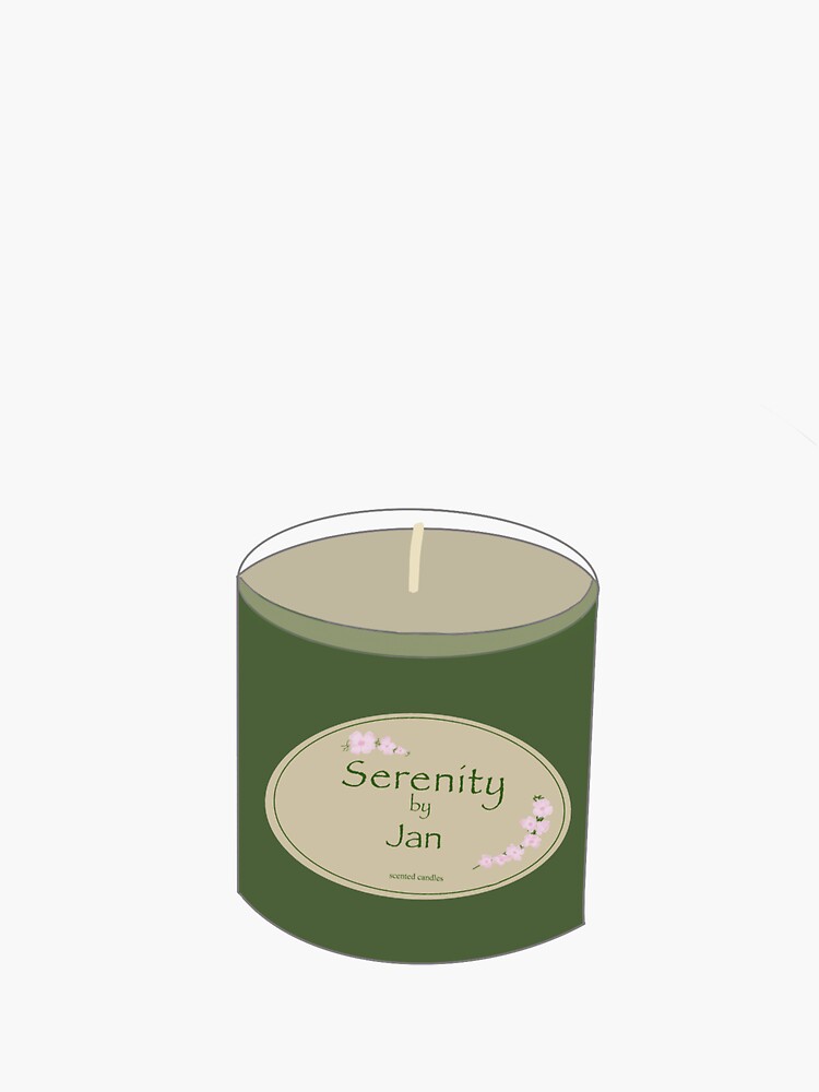 "Serenity by Jan candle sticker " Sticker for Sale by Kayla64 Redbubble