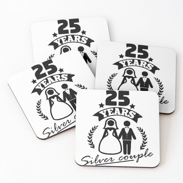 Item preview, 25 years - silver wedding anniversary designed and sold by Cutebutfunny.