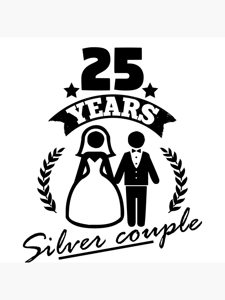 dulce Químico Marinero Tarjetas de felicitación «25 años - aniversario de bodas de plata» de  Cutebutfunny | Redbubble