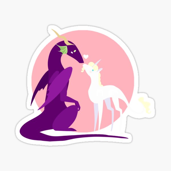 Dragon And Unicorn Stickers Redbubble - roblox creature tycoon unicorn