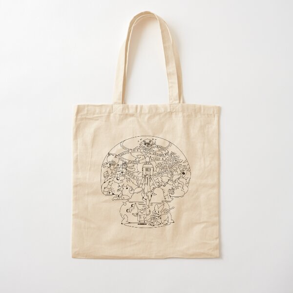 Come along with me outline version - Adventure Time Cotton Tote Bag