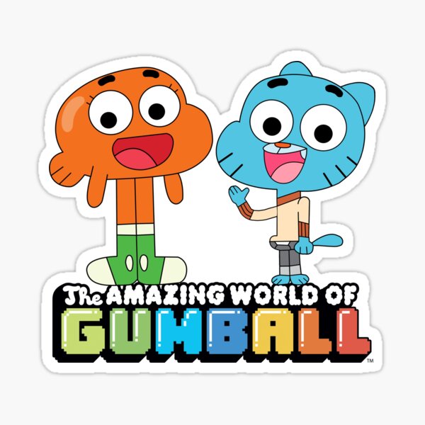 Gumball y Darwin saludan a los fanáticos Pegatina