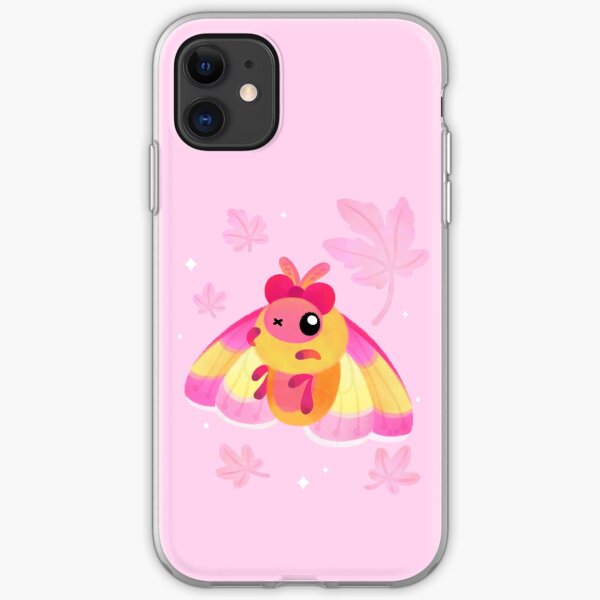 Rosy Maple Moth iPhone Soft Case