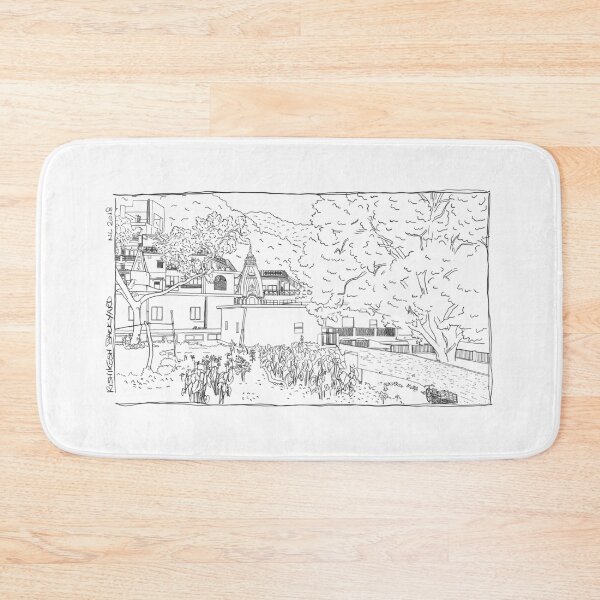 Item preview, Rishikesh backyard BW sketch designed and sold by NaliniLe.