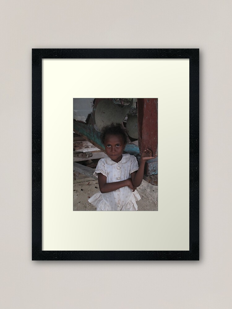 Alternate view of Girl at Nimoa Framed Art Print