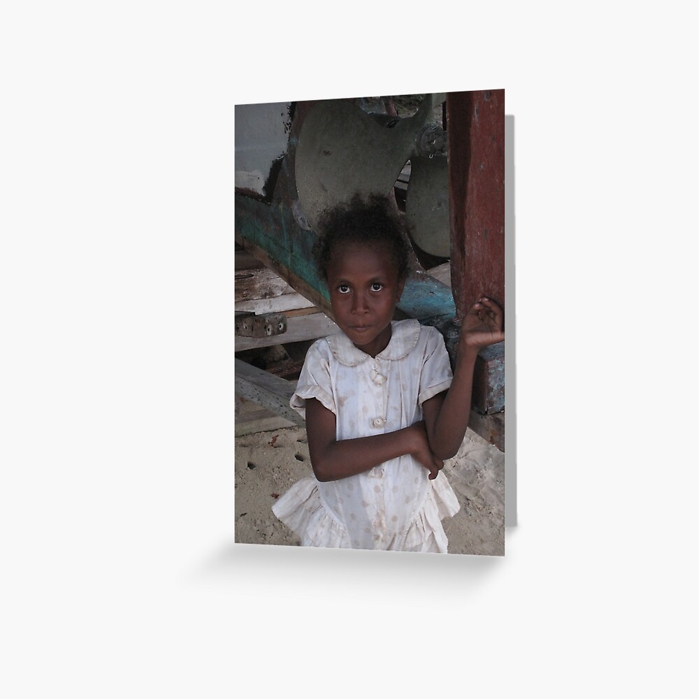 Girl at Nimoa Greeting Card