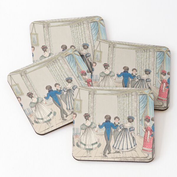 Item preview, Vintage Quadrille Dance Illustration  designed and sold by knightsydesign.