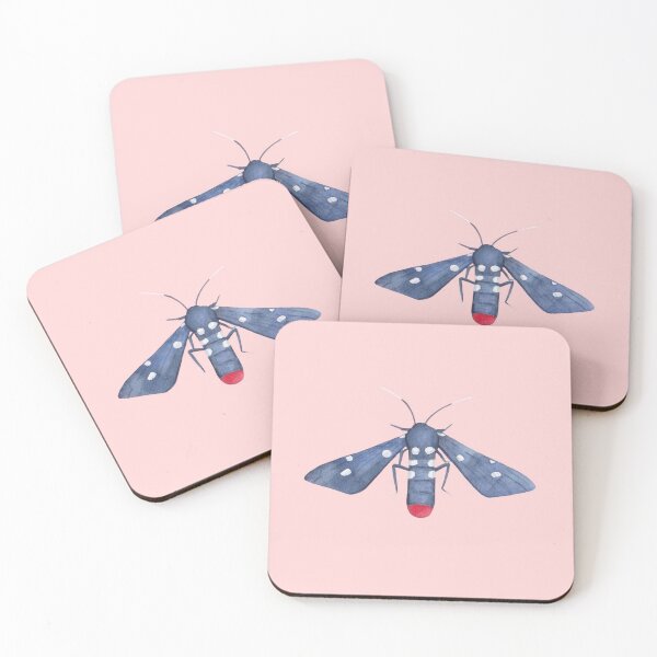 Item preview, Polka Dot Wasp Moth Watercolor designed and sold by kiaako.