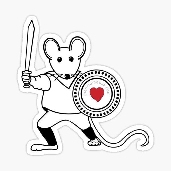 MantraMouse® Warrior Sticker