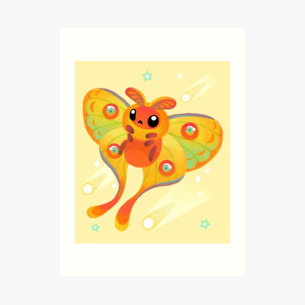 Rosy maple moth, an art print by pikaole - INPRNT