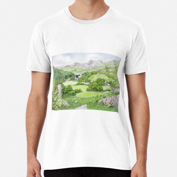 Snowdon from Capel Curig, North Wales Premium T-Shirt
