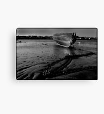 boat beach ballywalter Canvas Print