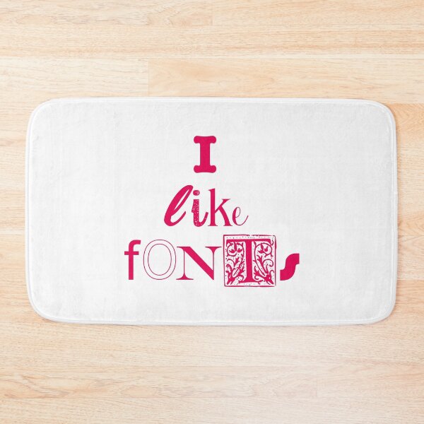 Item preview, I like fonts (red) designed and sold by helengarvey.