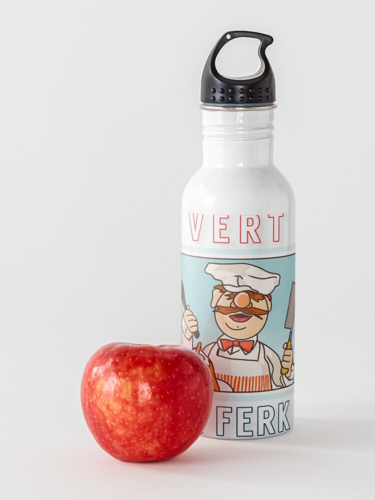 Alternate view of Vert der ferk ? Swedish Chef Water Bottle