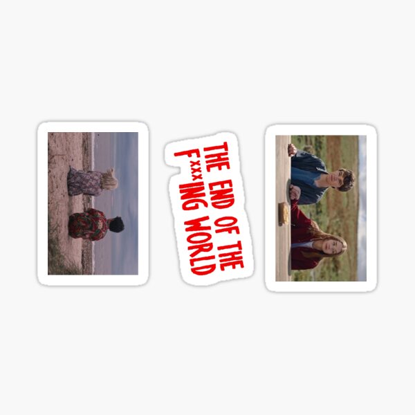 Item preview, The end of the f***ing world stickers designed and sold by clio28.
