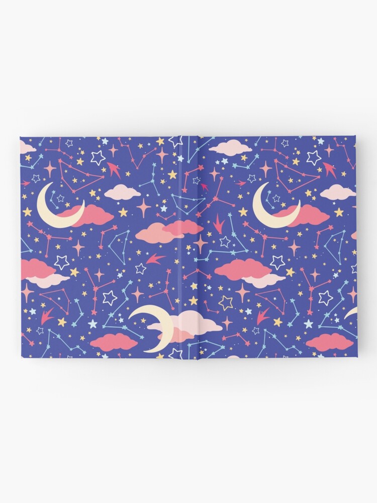 Alternate view of Constellation Stars and Moons in Neon Pastels Hardcover Journal