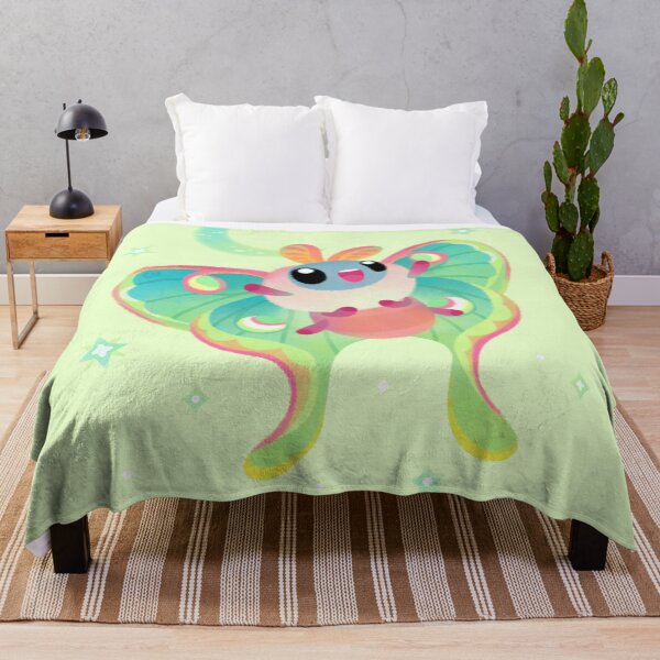 Luna Moth Throw Blanket