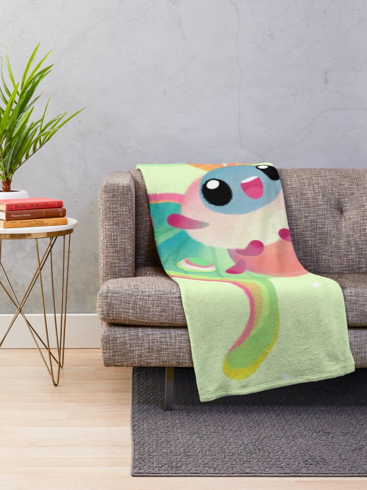 Alternate view of Luna Moth Throw Blanket