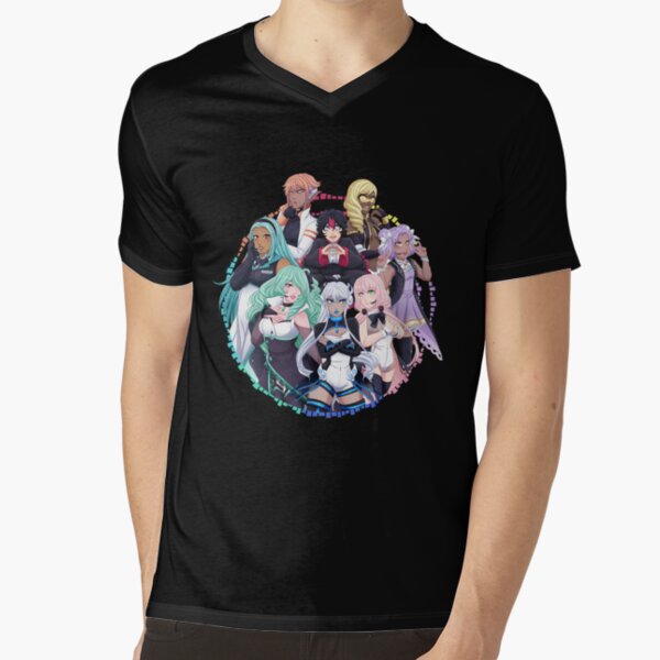 OGIENOID - IRIS Forever! Monochrome V-Neck T-Shirt