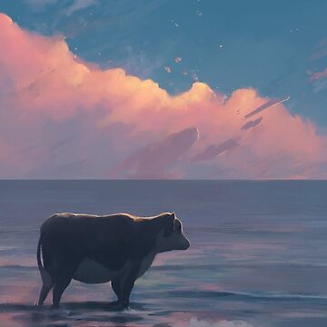 Artwork thumbnail, A Cow At The Sea by RabbitRan
