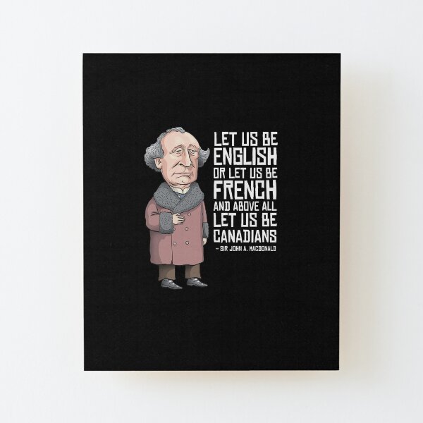 John A. Macdonald Wood Mounted Print