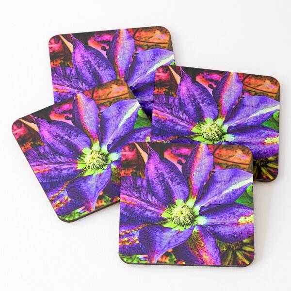 Item preview, Colourful Clematis (MKW-F.45) designed and sold by Katrina Morgan.