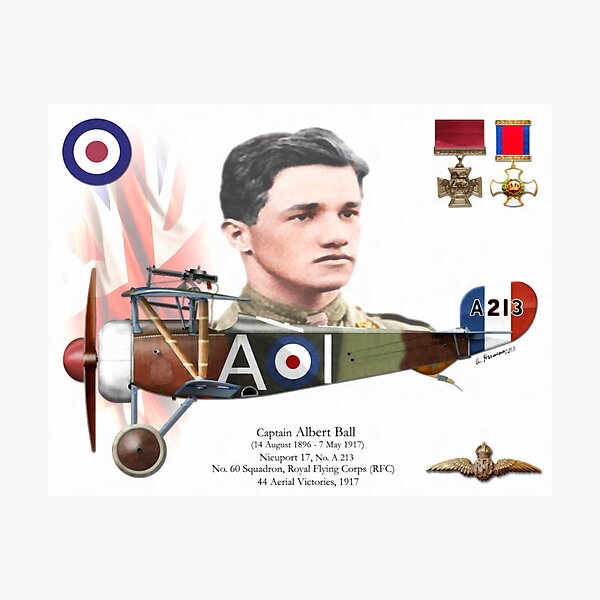 Captain Albert Ball Photographic Print