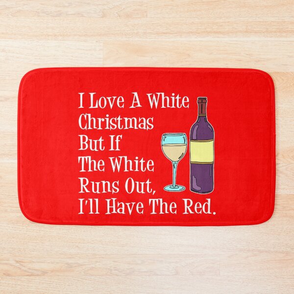 Item preview, Love White Christmas White Wine Funny Cartoon designed and sold by jaycartoonist.